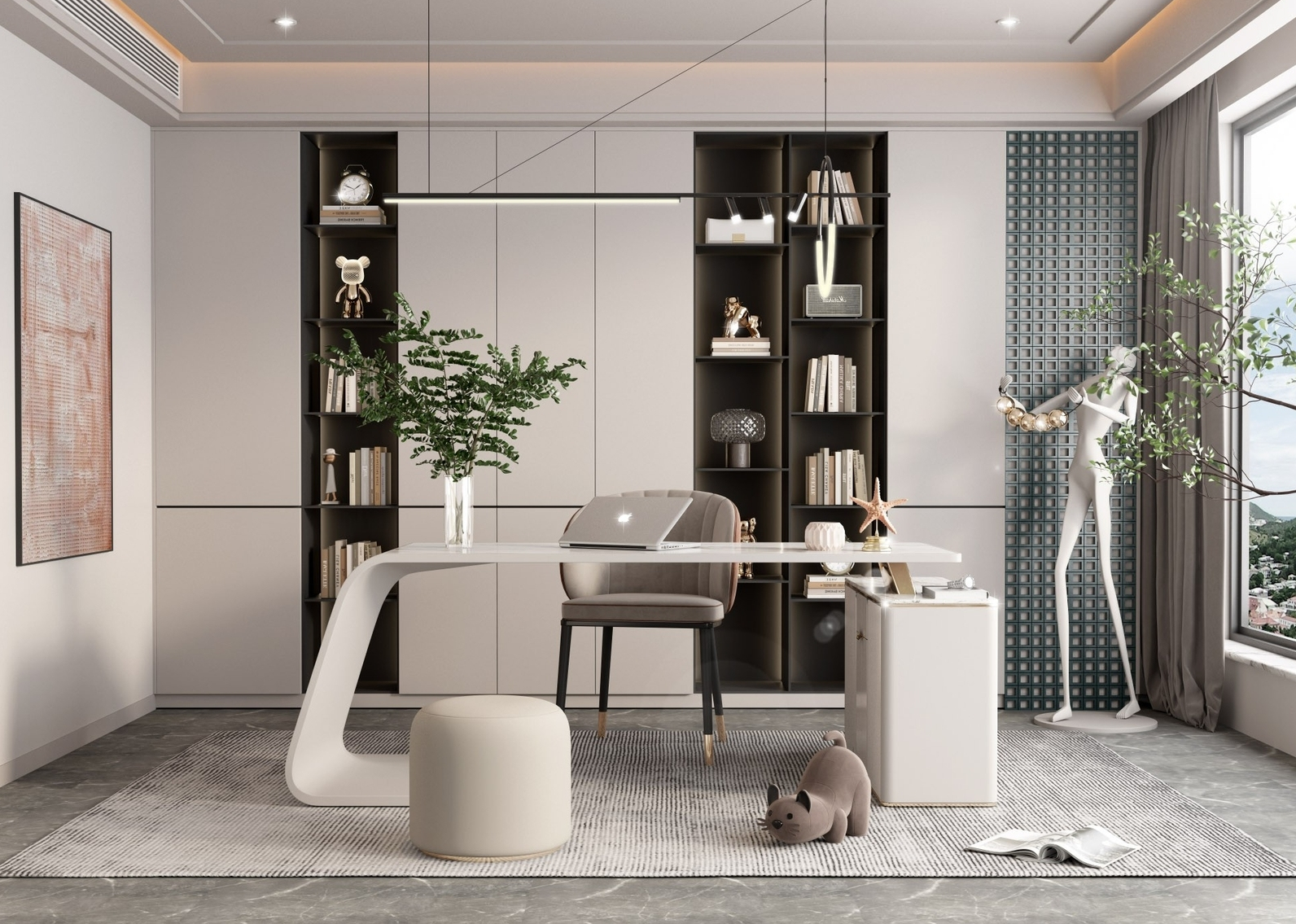 现代书房定制